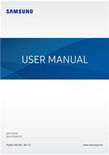 Samsung Galaxy Z Fold 3 5G manual. Camera Instructions.
